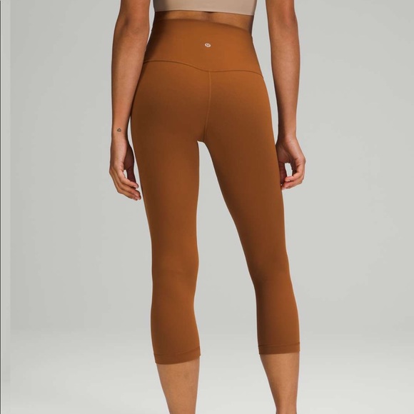 lululemon athletica Pants - Lululemon Align High-Rise Crop 21" Copper Brown womens Size 10